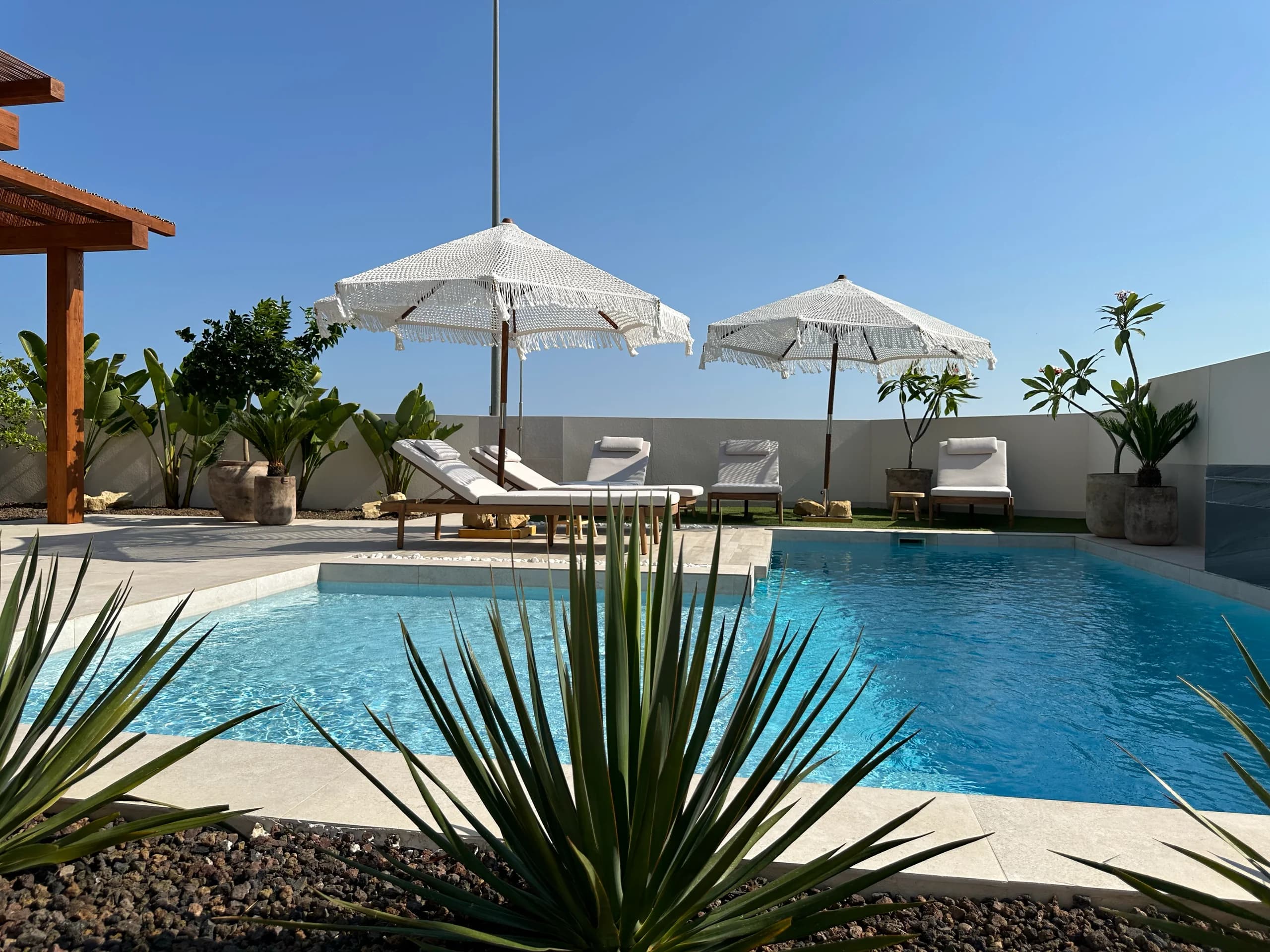 Villa Bella Sol — second bedroom with wardrobe and exterior window