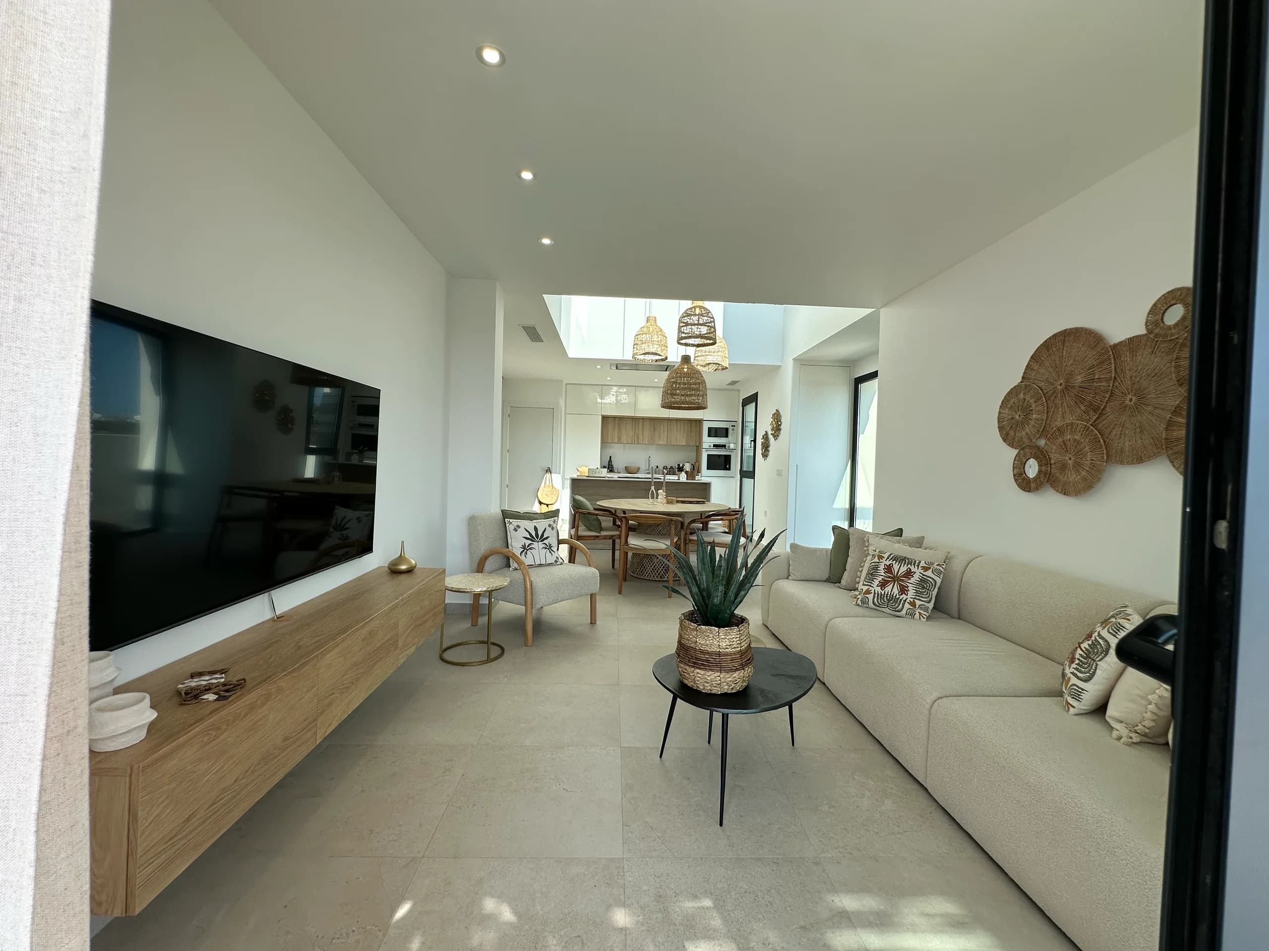 Villa Bella Sol — second bathroom with basin and mirror