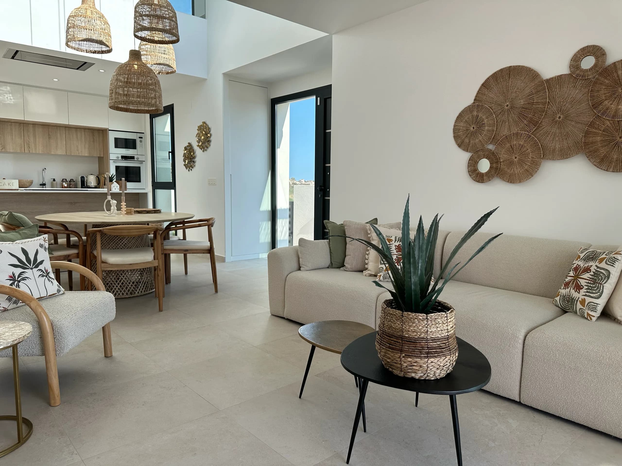 Villa Bella Sol — view from the terrace across the garden