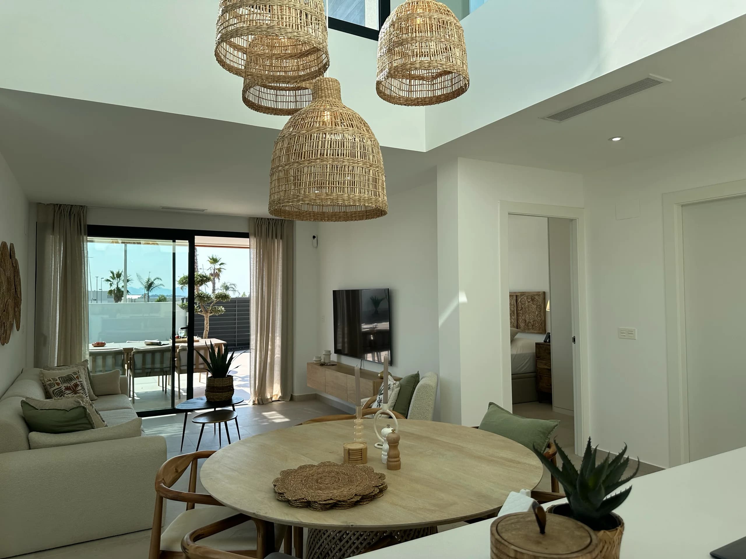 Villa Bella Sol — outdoor dining table for sunset meals