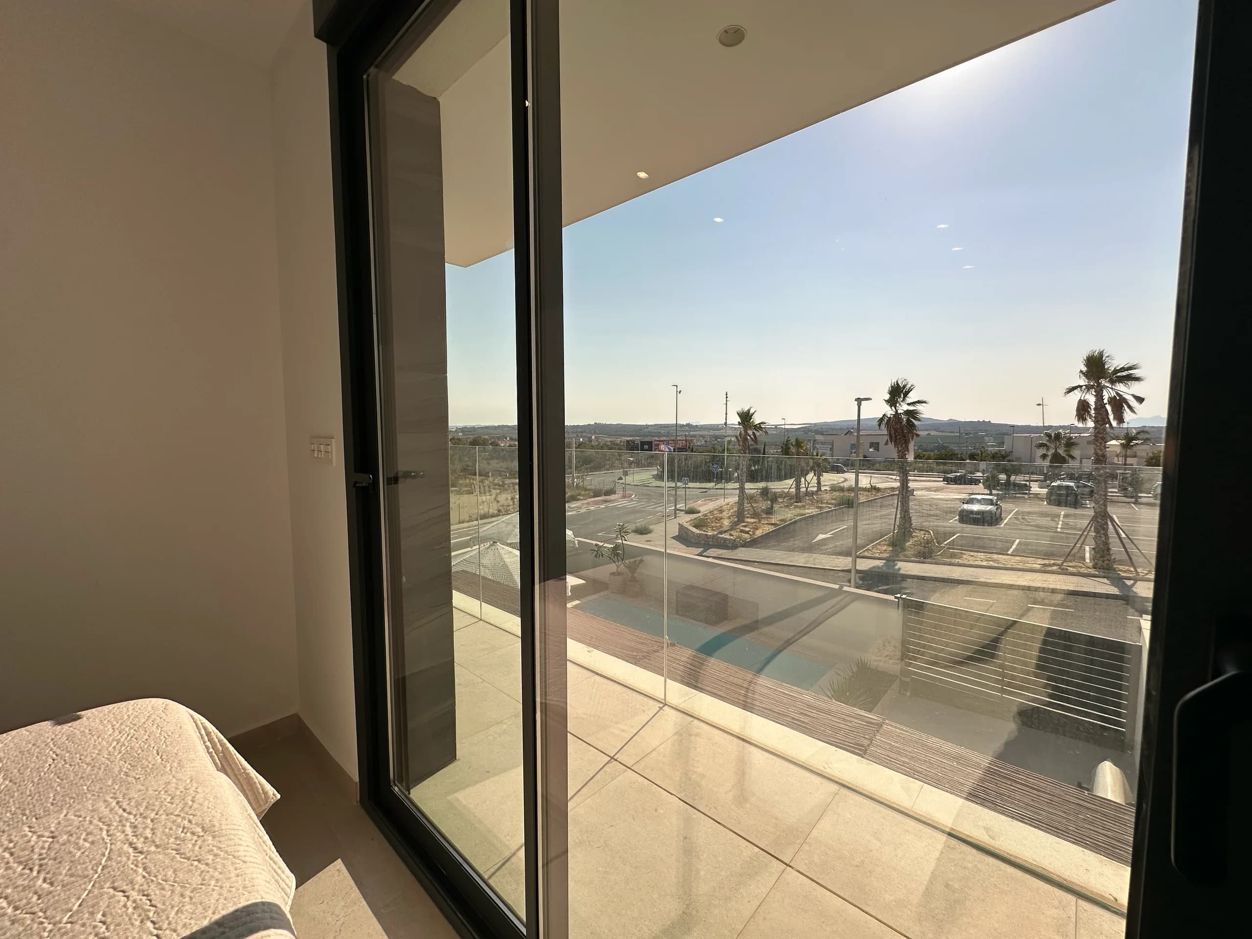 Villa Bella Sol — sun loungers and towels by the water