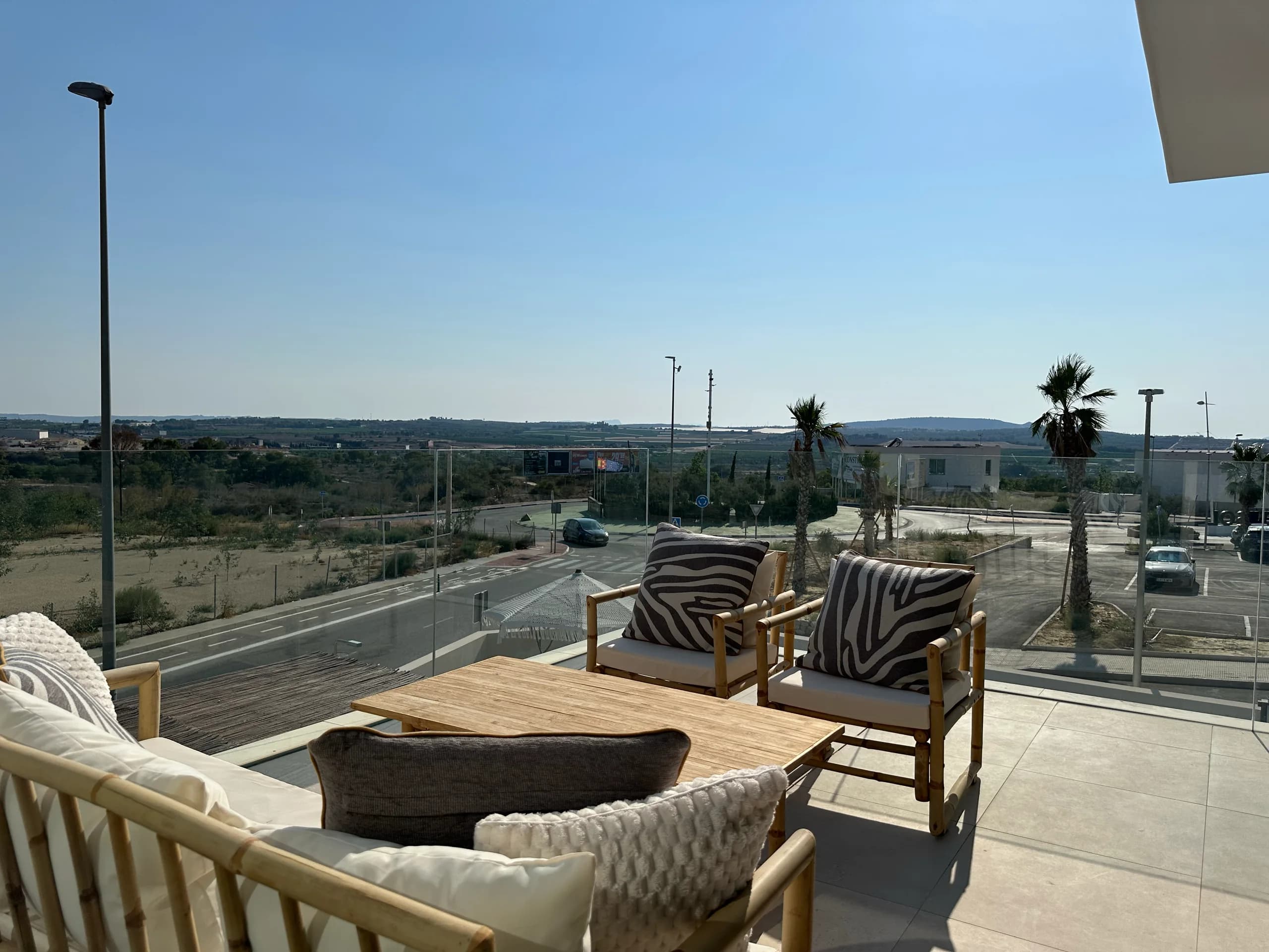 Villa Bella Sol — view towards the hills of the Costa del Sol